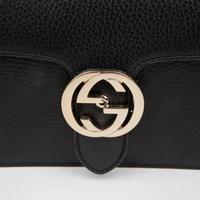GUCCI BORSA IN PELLE NERA 100% ORIGINALE