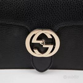 GUCCI BORSA IN PELLE NERA 100% ORIGINALE