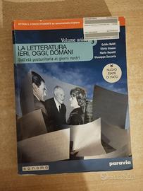 Libro "La letteratura ieri, oggi, domani" vol. 3