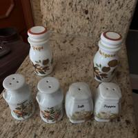 Set contenutori in ceramica per spezie sale e pepe