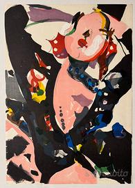 Quadro serigrafia Sandro Trotti 50x70cm, informale