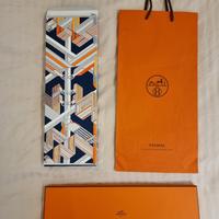 Scatola per cravatta Hermes con shopper limited ed