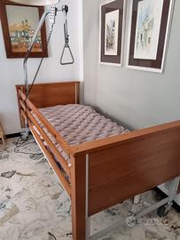 Letto da degenza elettrico in legno