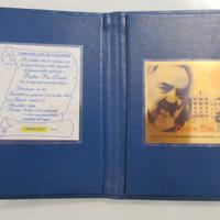 Lamina d'oro Padre Pio 2002