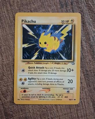 Carta Pokémon Pikachu 70/111