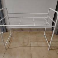 Mensola Salvaspazio in metallo bianco