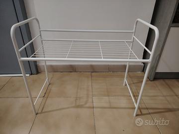 Mensola Salvaspazio in metallo bianco