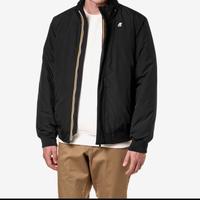 K-Way Nero Le Vrai - Giacca Antivento con Cappucc