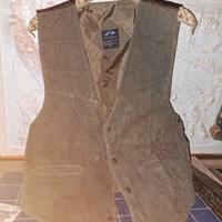 Gilet in stile western + vera pelle