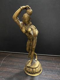 Statua Bronzo Danzatrice Orientale Apsara 18.5 cm