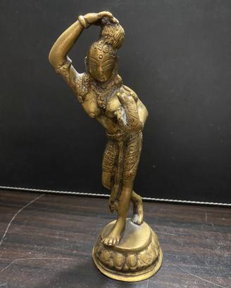 Statua Bronzo Danzatrice Orientale Apsara 18.5 cm