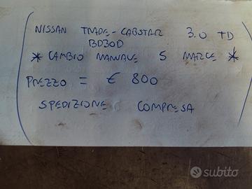 Cambio manuale 5m nissan trade/cabstar 3.0td bd30d