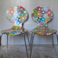 Coppia Sedie Quark Flower