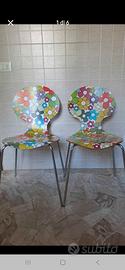 Coppia Sedie Quark Flower