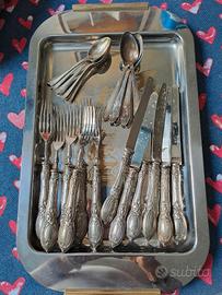 Set 24 posate argento 800 Soligen