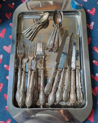 Set 24 posate argento 800 Soligen