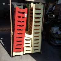 Casse porta bottiglie in plastica in orizzontale