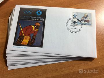 1984-Sarajevo francobolli Giochi Olimpici Invern