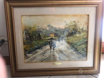 Quadro paesaggio M. Santini