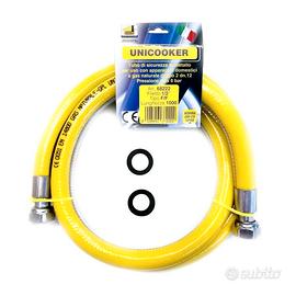 Tubo flessibile gas cucina 1 M, 1/2 FF EN 14800