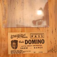 Biglietto concerto originale di Fats Domino 1957