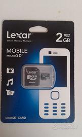 LEXAR SCHEDA MICRO SD MOBILE CON ADATTATORE 2 GB