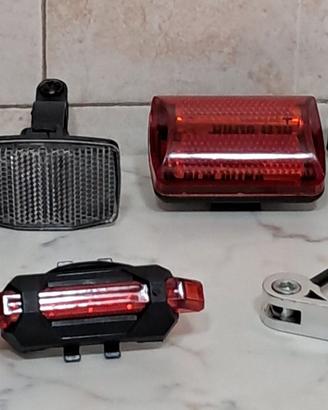 ACCESSORI BICICLETTA + LUCI RICARICABILI