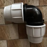 Raccordo Plasson a curva diam.90 x 90