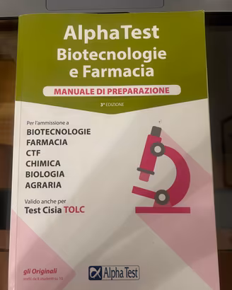 Kit Alpha Test Biotecnologie e Farmacia -3 Volumi