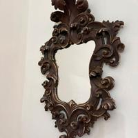 Specchietto Vintage Intagliato Stile Barocco 