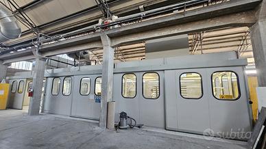 Cabine di verniciatura a secco pressurrizzate