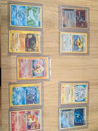 lotto 9 carte HOLO Pokemon vintage 1999-2004