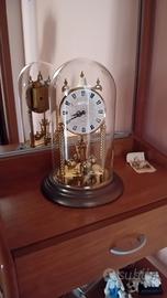 orologio con  campana di vetro,vintage