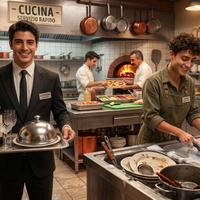 un Cameriere e un Lavapiatti ((2 ragazzi))