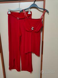 Vestito elegante donna rosso 