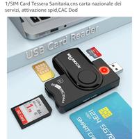 Lettore Smart Card Firma Digitale 4 in 1 USB