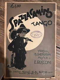 Spartito spazzacamino Tango di Rusconi