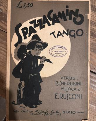 Spartito spazzacamino Tango di Rusconi