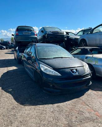 Ricambi Peugeot 207 SW 1.6 HDi 9HX anno 2008