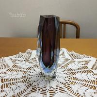 Vaso blu e acqua moderno di Murano