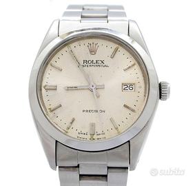 Rolex Precision 34mm 6694 Argento Carica Manuale