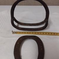 VECCHIA ANTICA STAFFA SELLA CAVALLO E FERRO 