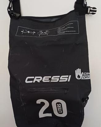 Sacca NUOVA stagna CRESSI dry bag 20lt