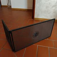 Parascintille per caminetto angolare