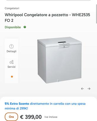  freezer a pozzetto