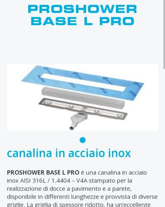 Canaline doccia PROSHOWER