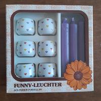 Portacandele in porcellana