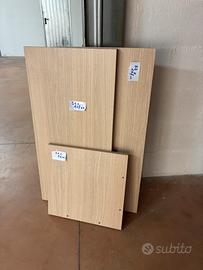 Ripiani (3)rivestiti in laminato Faggio/ Rovere