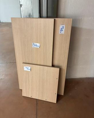 Ripiani (3)rivestiti in laminato Faggio/ Rovere
