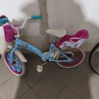 bicicletta bambina Frozen con rotelle
